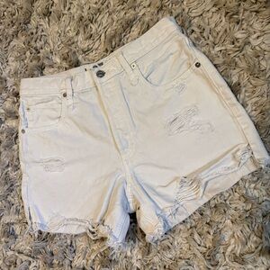 We the free white denim shorts